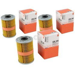 3x MAHLE / KNECHT Ölfilter OX 99 Oil Filter für VW Passat Variant 3A5 35I