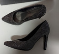 Marco Tozzi Pumps Gr. 36 silber Glitzer w.NEU High Heels Abiball