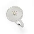 UVP 98,90€  DUR Schmuck Ring STERN DES NORDENS, Zirkonia, Silber 925/-  (R4989)