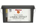 Alpina Effektfarbe Farbrezepte Linien Effekt weiß 4,5 l