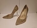 Buffalo High Heels 37 Glitzer Gold 11 cm