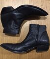 GIANNI BARBATO spitze STIEFEL schwarz UNISEX 42 8 Winkle Picker 550€ Vintage GRAIL