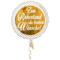 Standard Alles Gute zum Ruhestand Folienballon Rund, S40, verpackt, 43 cm