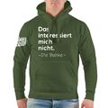 Kapuzenpullover Das interessiert mich nicht. DIE BOHNE Lustige sprüche fun spaß