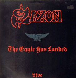 Saxon The Eagle Has Landed (Live) NEAR MINT Carrere Vinyl LP