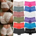 6er Set Damen Sexy Spitze Hotpants Slips Baumwolle Unterhose Panty Unterwäsche 