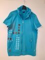 CECIL Sweatjacke Shirtweste Gr. M/L 42 türkis blau