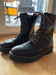 Schuhe Schnürstiefel schwarz Gr.40