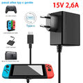 USB C Ladegerät für Nintendo Switch Oled/Lite TV Dock AC Adapter Netzteil Kabel