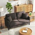 Teddy Fleece Stoff Doppelsofa 2 Sitzer Sofa für Wohnzimmer Schlafzimmer Kaffee