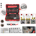 KS TOOLS 1/4" + 10 mm Torx- und Innensechskant-Schrauben-Ausdreher-Satz, 34-tlg 