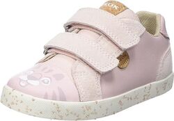 Geox Baby Mädchen B Kilwi g.e Nappa Sneaker hellrosa weiß Gr. 6 UK NEU im Karton