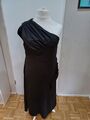 Damen Abendkleid elegant Gr. XXL 48 stretch Kleid festlich Cocktailkleid schwarz