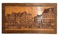 Kupferstich  Auf Holz  „Bremen Marktansicht um 1847“  Vintage Gebraucht Ramen