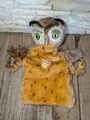 Steiff Handpuppe Eule alt mit Knopf Puppe EULE Vintage 70iger Jahre Hand Puppe