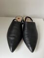 Högle Damen Halbschuhe Ballerinas Gr.42 Schwarz Leder 