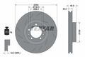 Textar Bremsscheibe 92214005 für Porsche Panamera 970 2009-2016