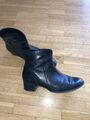 Gabor Stiefeletten, Gr. 39, Comfort, Leder, schwarz, mit Absatz