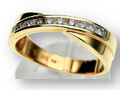 Brillant Damen Ring in 375 Gelbgold ca. 0,20 ct.