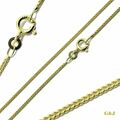 Collier Panzerkette flach 1,4mm 34-70cm 333/8K Gelbgold massive Damen Halskette