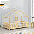 DELUKE® Kinderbett MILA Hausbett Kinderzimmer Bodenbett Einzelbett Kinder Bett