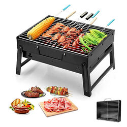 BBQ Tragbar Grill Holzkohlegrill Klappgrill Picknickgrill Camping Grill Terrasse