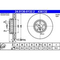 Bremsscheibe ATE 24.0136-0132.2 vorne, belüftet, hochkarbonisiert, 1 Stück