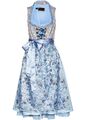 Dirndl mit Pailletten-Schürze Gr. 36 bis 54 Puderblau Trachten Fest-Kleid Neu