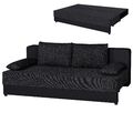 Boxspringsofa - schwarz - Dauerschläfer Sofa Couch Gästecouch