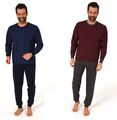 Neu Herren/Männer Schlafanzug/PYJAMA Rot/Blau Baumwolle 100%Baumwolle Vier 0783