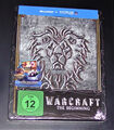 WARCRAFT THE BEGINNING  LIMITIERTE GEPRÄGTE STEELBOOK EDITION BLU RAY NEU & OVP