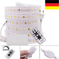 220V 230V LED Strip Streifen 2835 Dimmbar AN/AUS Lichtleiste Lichtband Schlauch