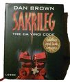 1.SAKRILEG - THE DA VINCI CODE/ Illustrierte Ausgabe von Dan Brown großes Buch