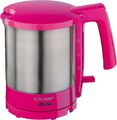 Cloer Wasserkocher 1.5 Liter 2000 W Edelstahl Pink