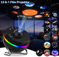 13 in 1 LED Sternenhimmel Projektor Lampe Galaxy Nebula Film Discs Nachtlichter