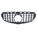 für Mercedes GT LOOK Grill E-KLASSE W212 S212 E63 AMG GLANZ SCHWARZ Kühlergrill