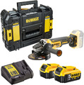 DeWalt Akku-Winkelschleifer 125 mm 18 V + 2x Akku 5,0 Ah + Ladegerät DCG405P2-QW