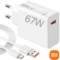 Xiaomi 67W Schnell Ladegerät Netzteil 6A USB-C Kabel Redmi Note10/11/12Pro K70