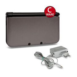 Nintendo 3DS XL Konsole in Silber Schwarz mit Ladekabel #14C