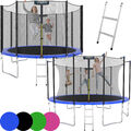 KINETIC SPORTS Outdoor Trampolin mit Leiter Netz Kindertrampolin Gartentrampolin