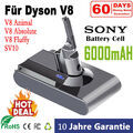 6000mAH Lithium Akku Für Dyson V8 Staubsauger 21,6V SV10 Absolute Animal Fluffy 