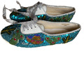 Ballerinas Loafer Pailetten  Franky and Baby by Beverly Feldmann türkis 41