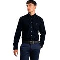 Gant Slim Fit Herren Oxford Hemd Schwarz Größe 2XL | 100% Baumwolle | Langarm