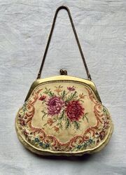 Vintage Handtasche mit Perlenstickerei 