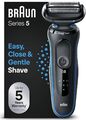 Braun Series 5 51-B1000s Wet & Dry Rasierer - Blau