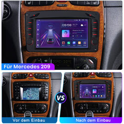 32G Für Mercedes C/CLK/G Klasse W203 W209 7“ Android 13 Autoradio WIFI GPS NAVI 