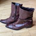 Marc O’ Polo Damen Stiefeletten Western Style Leder Braun Gr. 38 gebraucht