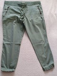 Tom Tailor Damen Loose Fit Pants 7/8 Hose Khaki Oliv Grün W 32    42