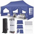 Pavillon 3x3/6m Wasserdicht Faltpavillon Partyzelt Gartenzelt Klappzelt Festzelt