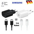 25W Original Samsung USB C Schnellladekabel Ladegerät S24 S23 S21 S22 A54 A53